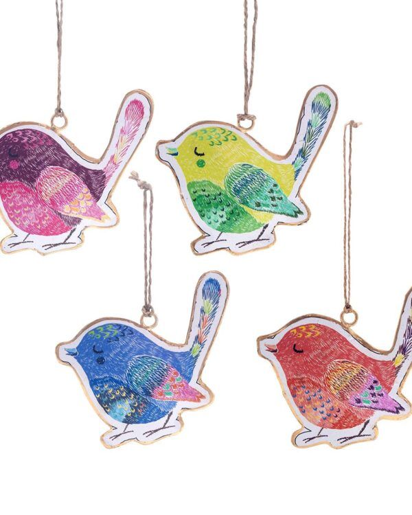 COLGANTE PÁJARO SURTIDO 10 X 8,50 CM