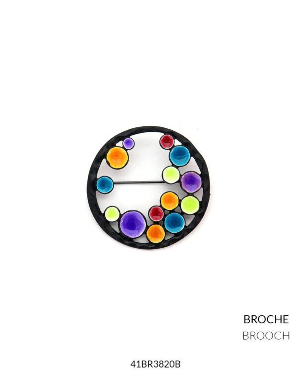 BROCHE BLACK MULTICOLOR