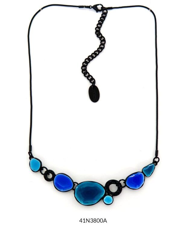 COLLAR BLACK MULTI BLUE