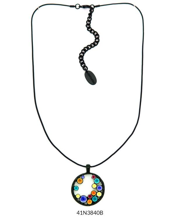 COLLAR BLACK MULTI CORTO