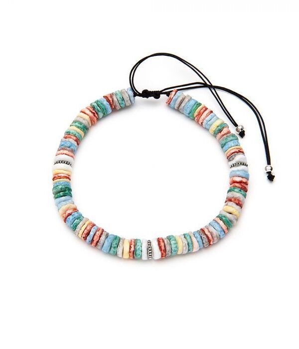 PULSERA DE CONCHAS MULTICOLOR