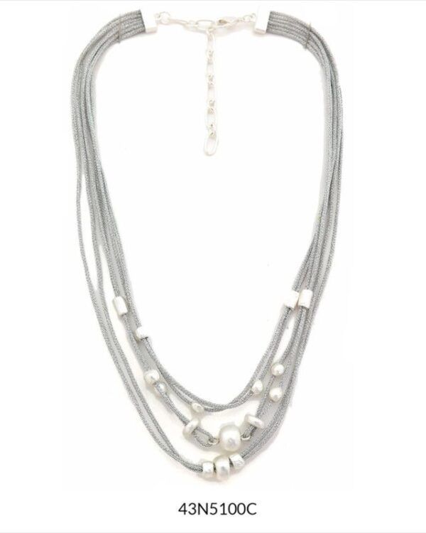 COLLAR NUUK PLATEADO CORTO