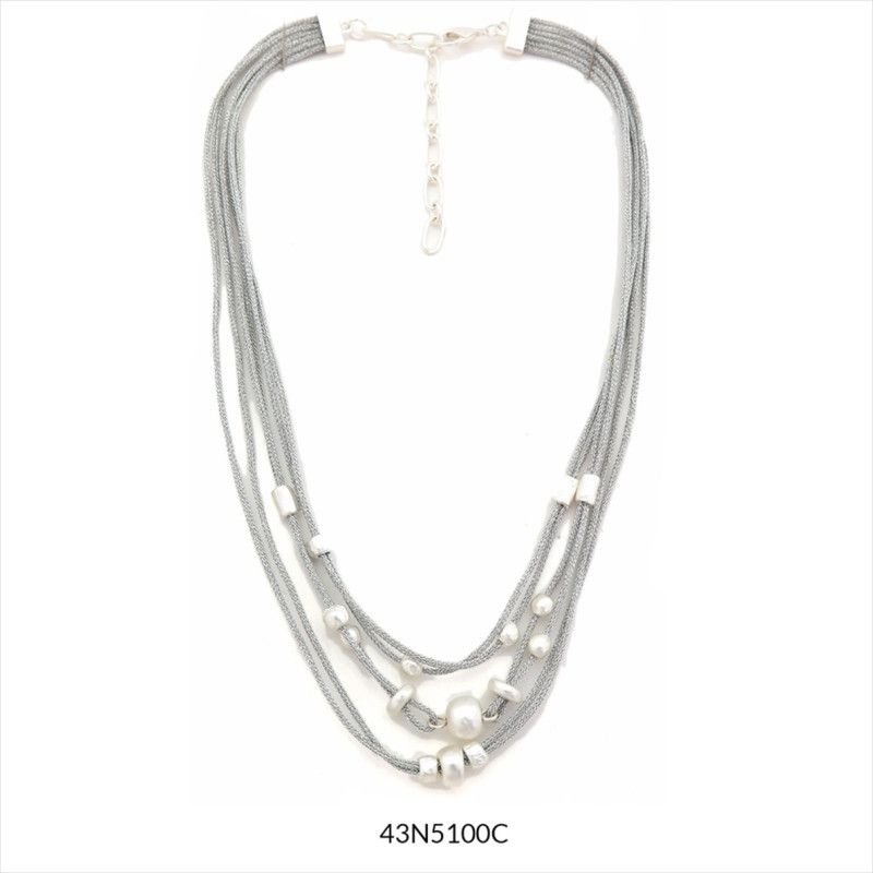 COLLAR NUUK PLATEADO CORTO