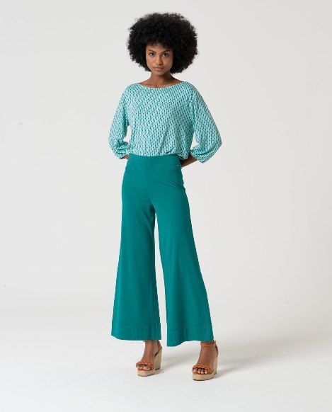 Pantalón recto cropped Esmeralda SURKANA