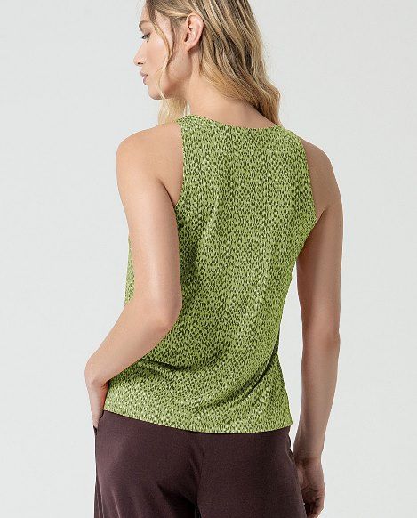 Top cuello redondo Verde acido SURKANA - Imagen 2