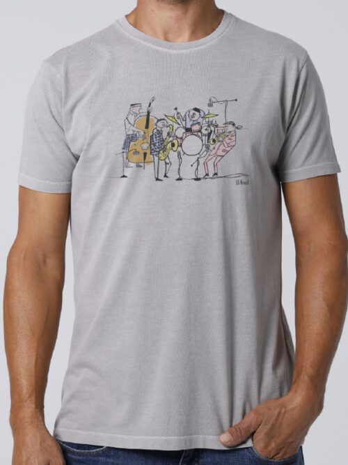 Camiseta BLUES JAZZ Gris claro