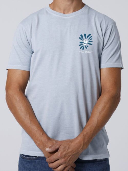 Camiseta MARGARITAS CALAVERA Azul nube