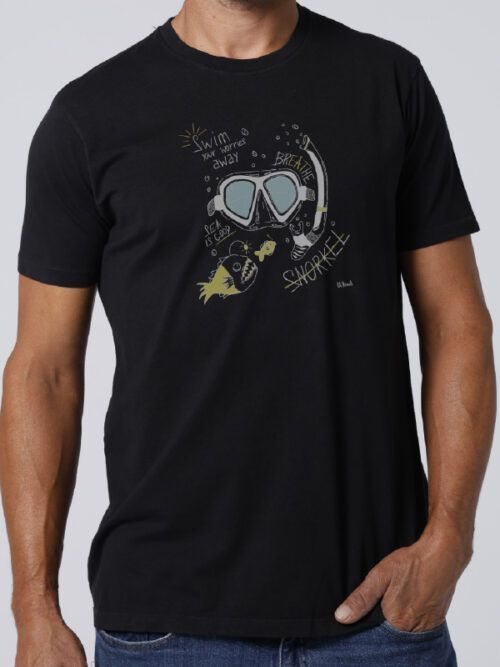 Camiseta SNORKEL Negro  LA NANSA