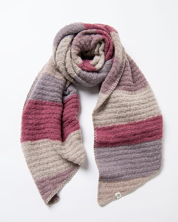 Bufanda tricot de rayas Gris  SURKANA