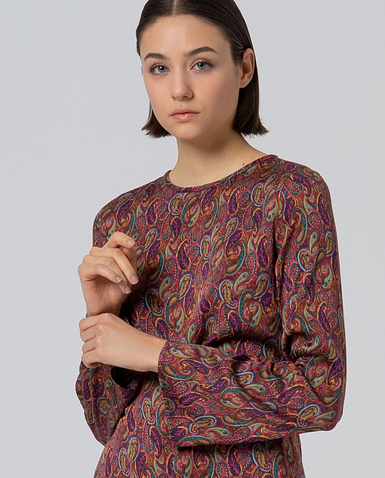 Blusa corta mangas acampanadas Multi SURKANA - Imagen 2