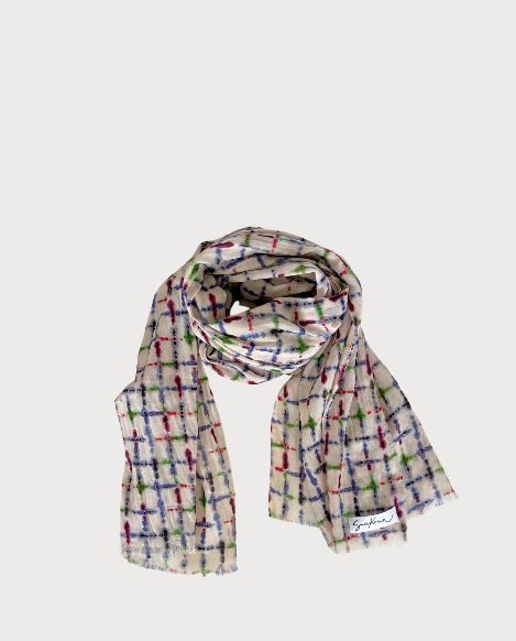 Pañuelo rectangular estampado Azul Profundo SURKANA