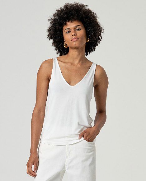 Top de tirantes bamboo Blanco SURKANA