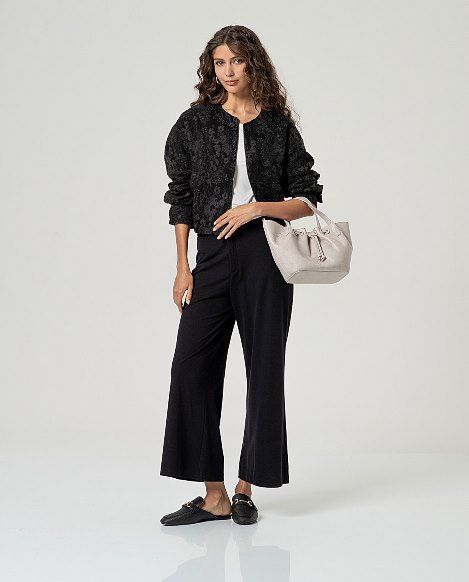 Pantalon crop 3/4 Negro SURKANA - Imagen 4