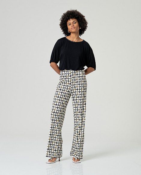 Pantalon recto Negro   SURKANA