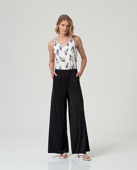 Pantalon ancho Negro   SURKANA
