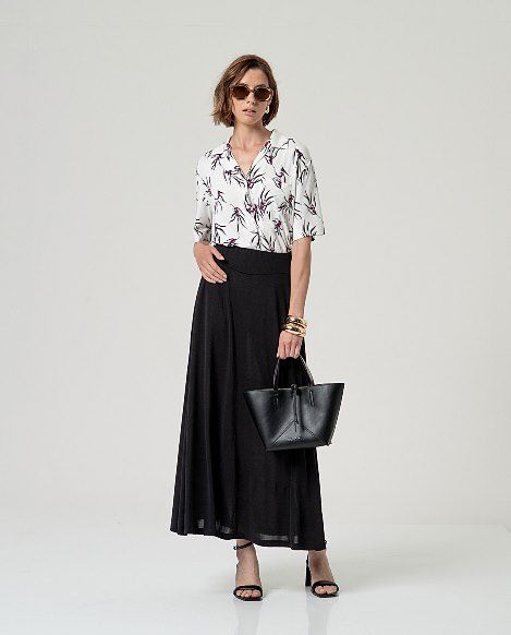 Maxi falda Negro SURKANA - Imagen 4