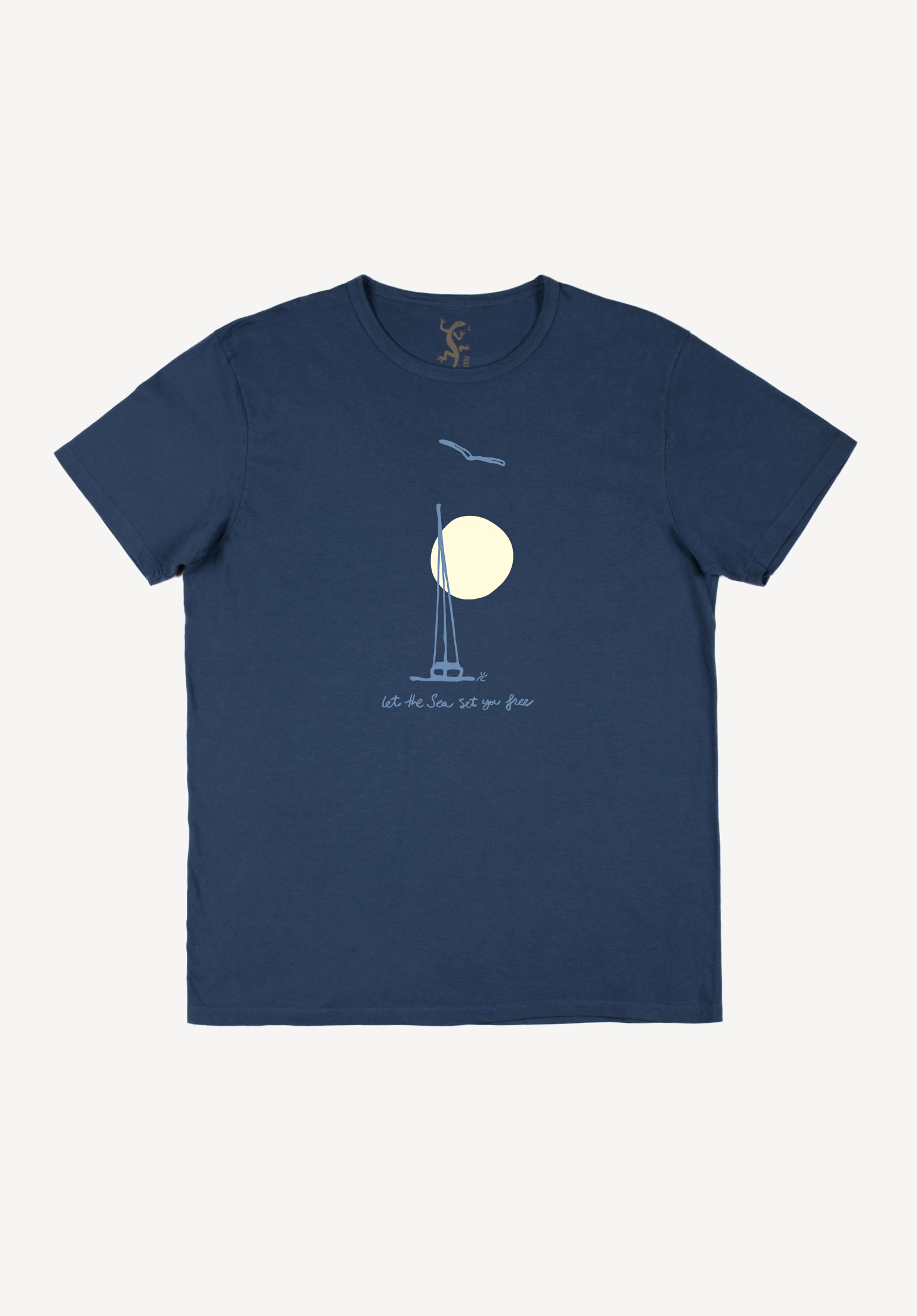 Camiseta básica Freedom Azul Marino POU NOU