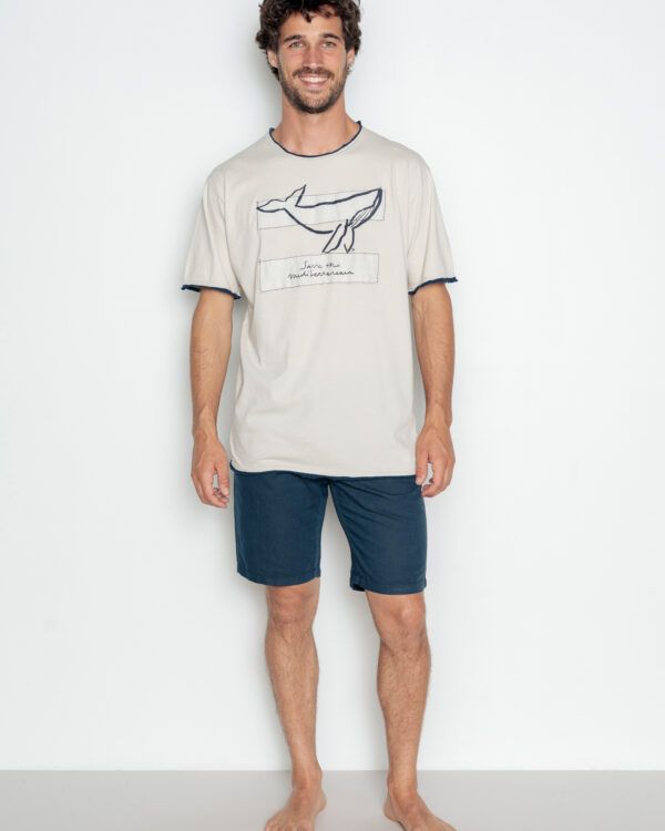Camiseta Doble Pedac Ballena Safe Perla POU NOU