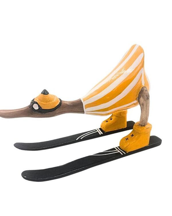 Pato Madera Esquís  22 cm Amarillo