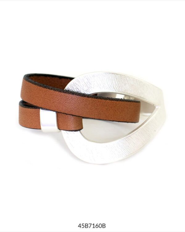 PULSERA MAGIC Marrón plata