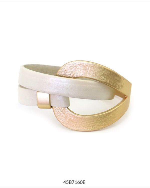 PULSERA MAGIC Blanco Dorado