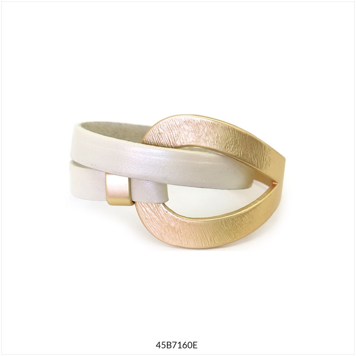 PULSERA MAGIC Blanco Dorado