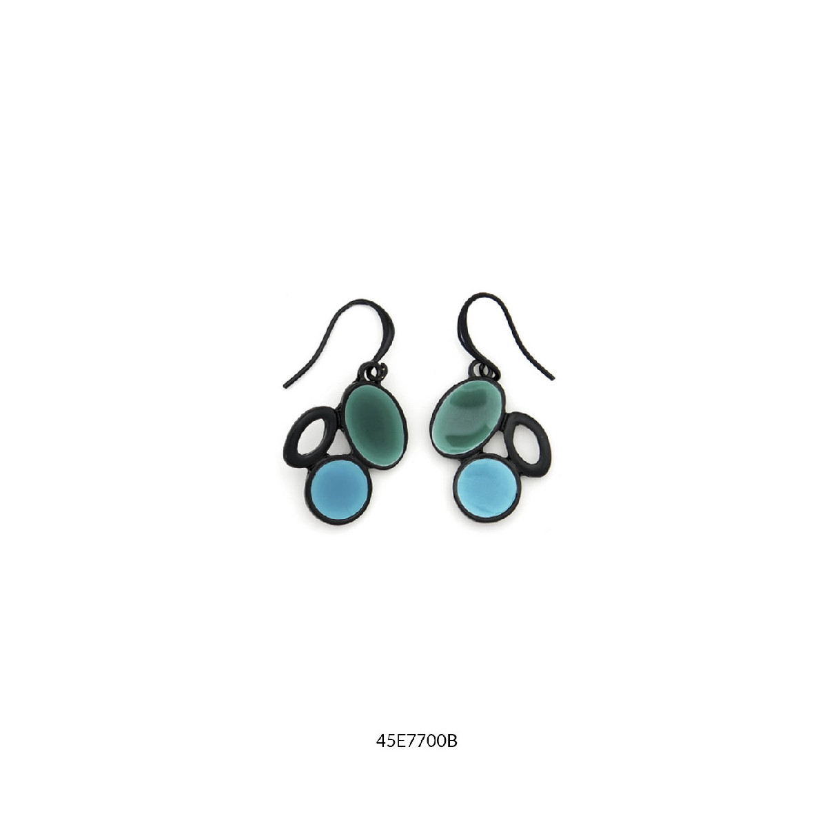 PENDIENTES BLACK COLOR I Azul