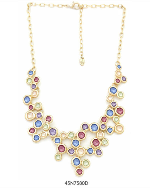 COLLAR VINYET Dorado multicolor