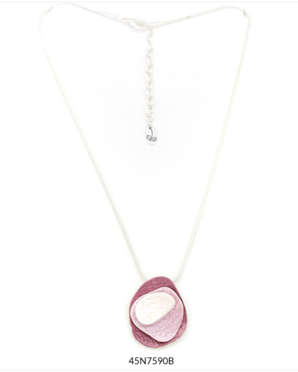 COLLAR LAND Plateado Rosa