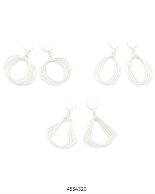 PENDIENTES FAN I plateados