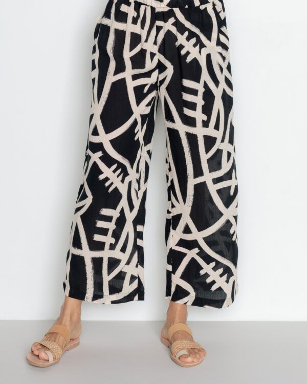 Pantalón amplio SALTY SEA Negro POU NOU