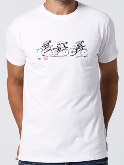 Camiseta REBUFO (Ciclistas) Blanco  BA-HUI