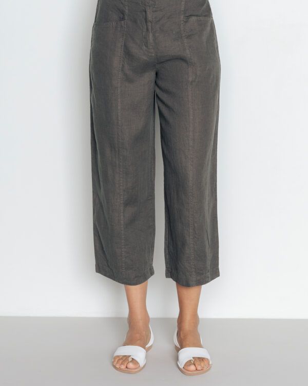 Pantalón lino BUTXAQUES Plomo POU NOU