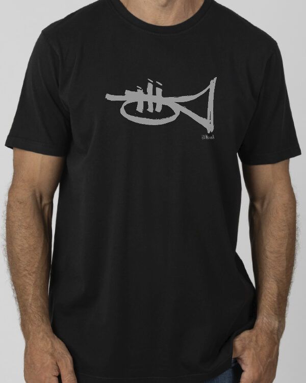 Camiseta TROMPETA Negro  LA NANSA