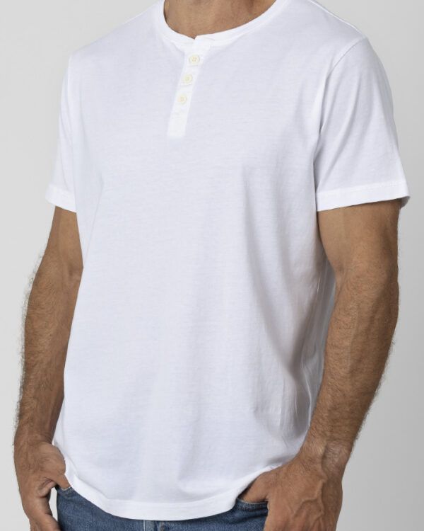 Camiseta PANADERA 3 Botones Blanco