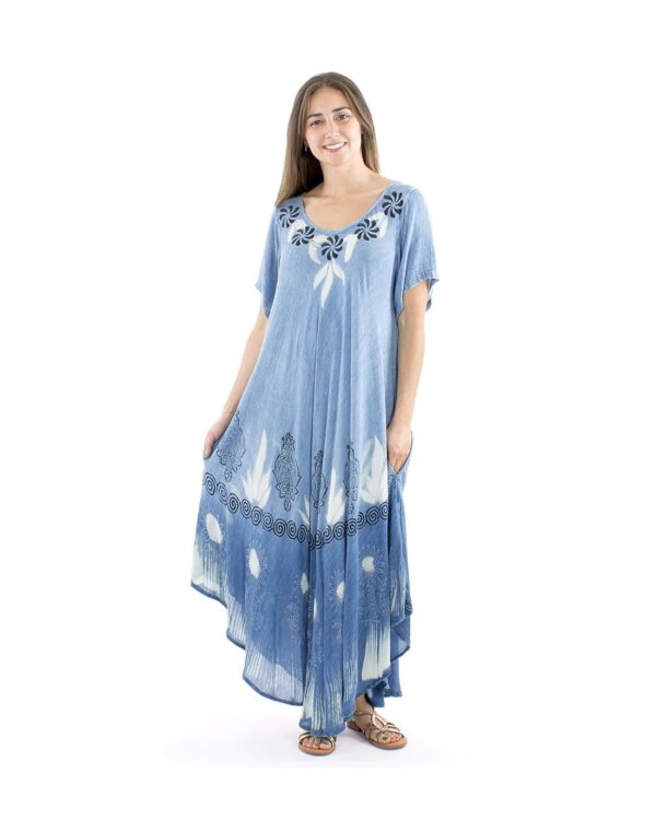 Vestido Paraguas Viscosa M/C Indigo TU
