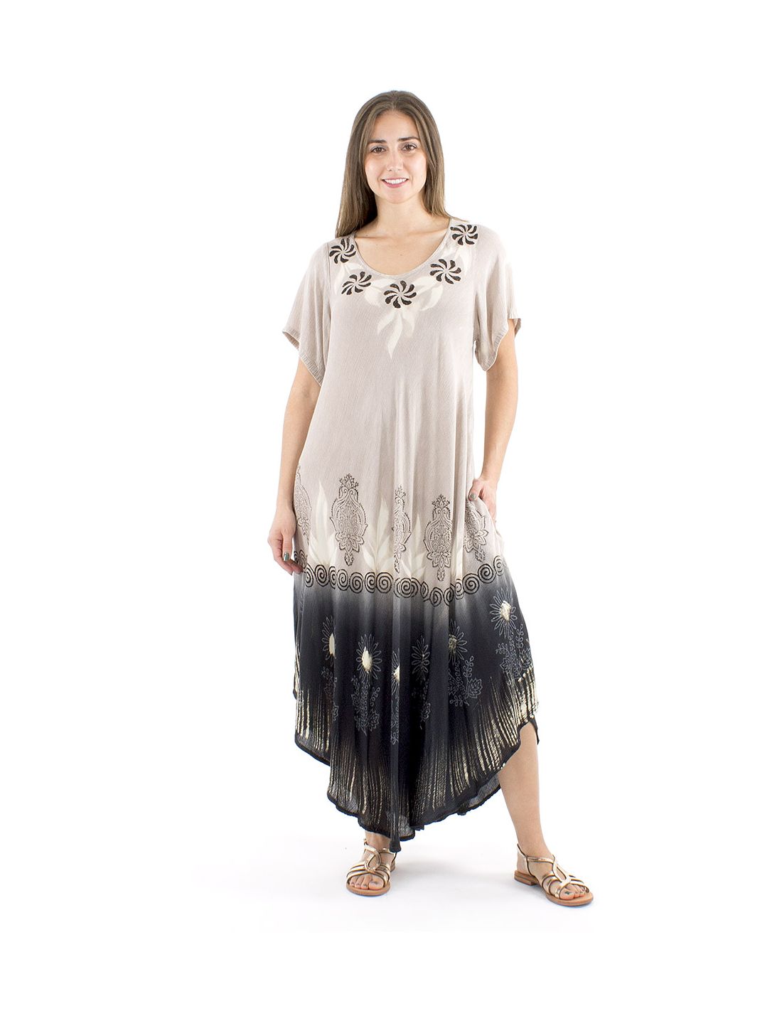 Vestido Paraguas Viscosa M/C Verde Agua TU - Imagen 3