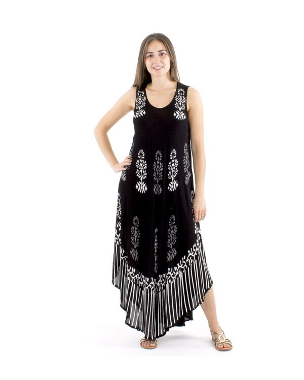 Vestido Paraguas Viscosa Tirantes Negro TU