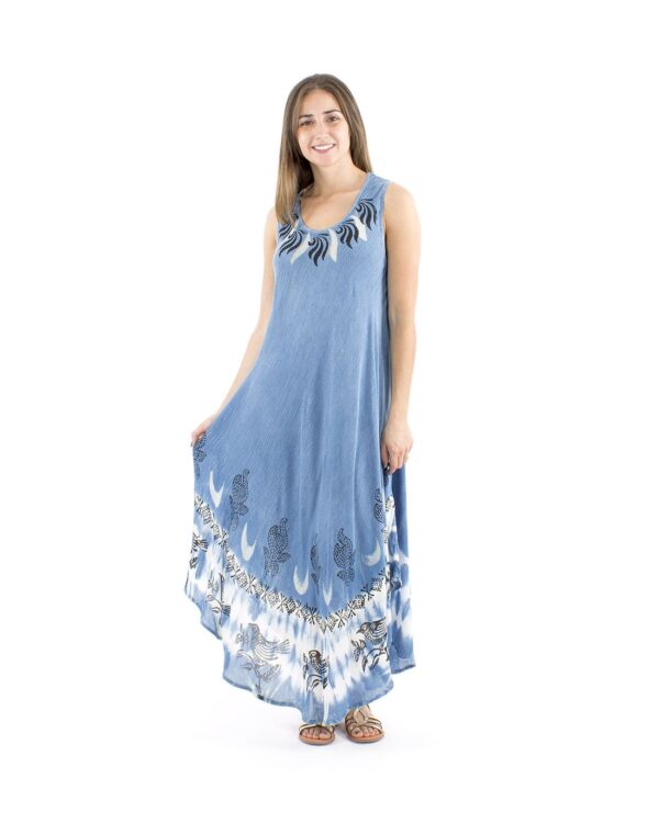 Vestido Paraguas Viscosa Tirantes Indigo TU