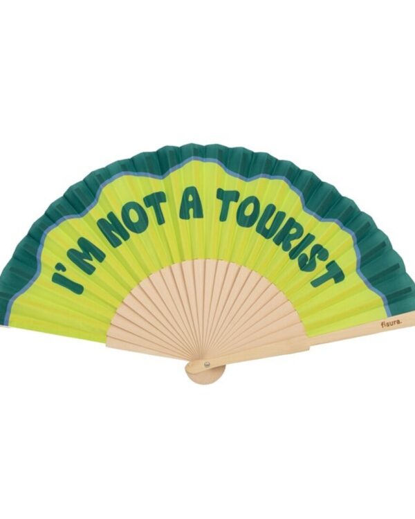 Abanico "I´m not a Tourist"