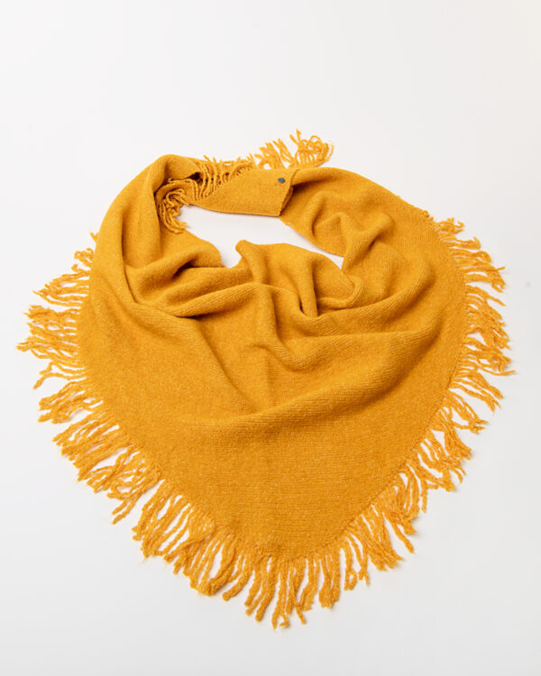 Bandana de punto con flecos Mostaza   SURKANA