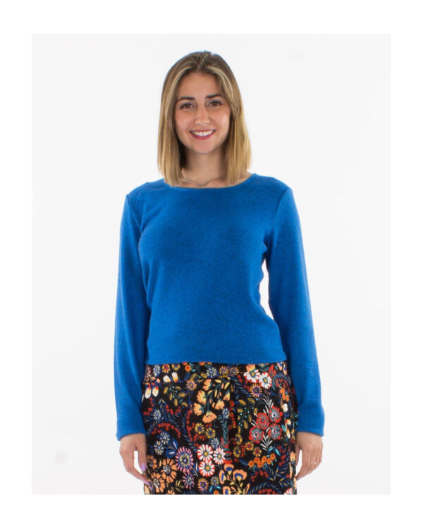 Jersey punto liso Azul  COLINE