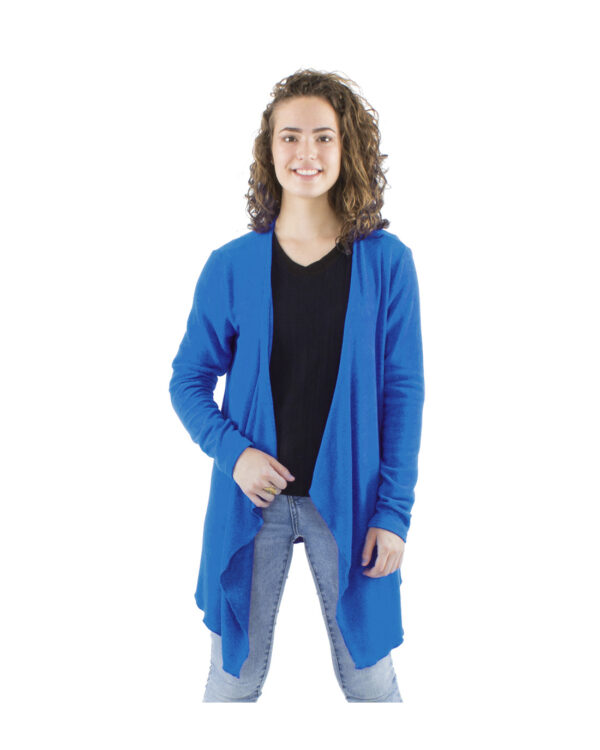Chaqueta larga punto Azul   COLINE